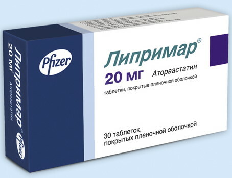 Liprimar (Liprimar) 20 mg. Gebruiksaanwijzing, prijs, beoordelingen