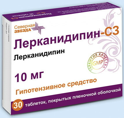 Lercanidipin 10-20 mg. Návod k použití, cena, recenze
