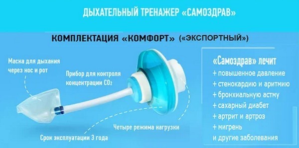 Simulador de respiração Samozdrav. Instruções para usar o dispositivo, preço, comentários